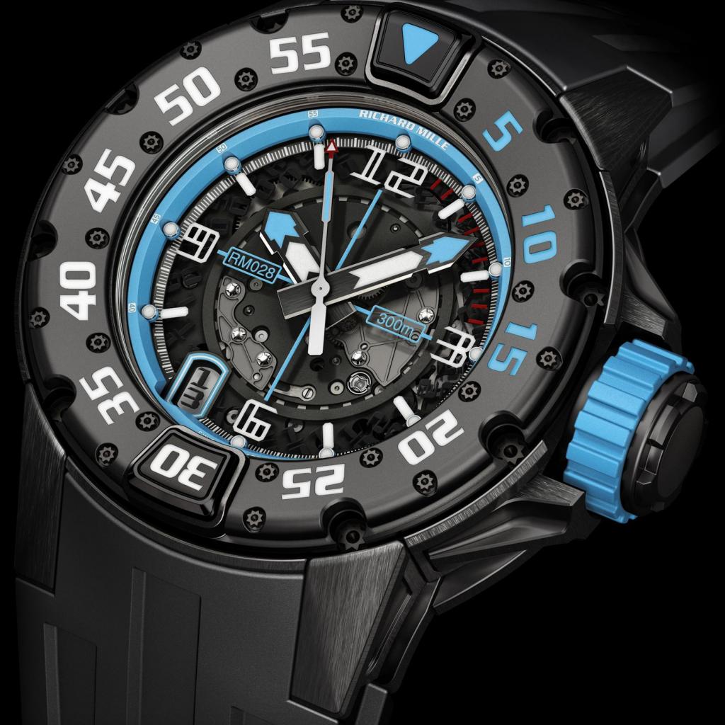Richard Mille Replica Watch RM 028 Diver Argentina Black Titanium
